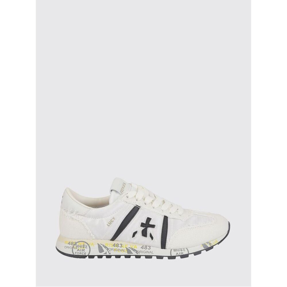 Premiata Women Lucy Premiata Cotton Twill And Nylon Sneakers